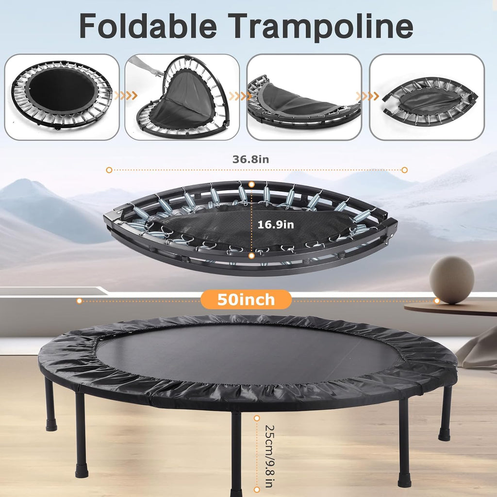 40/50" Foldable Mini Exercise Trampoline R6080