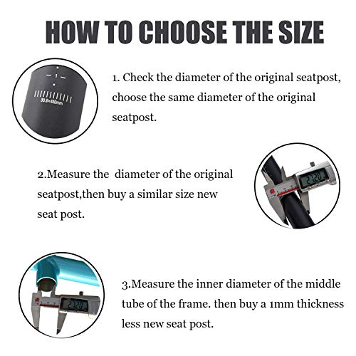 25.4/27.2/28.6 x350 mm Aluminum Alloy Bicycle Seat Post J461520