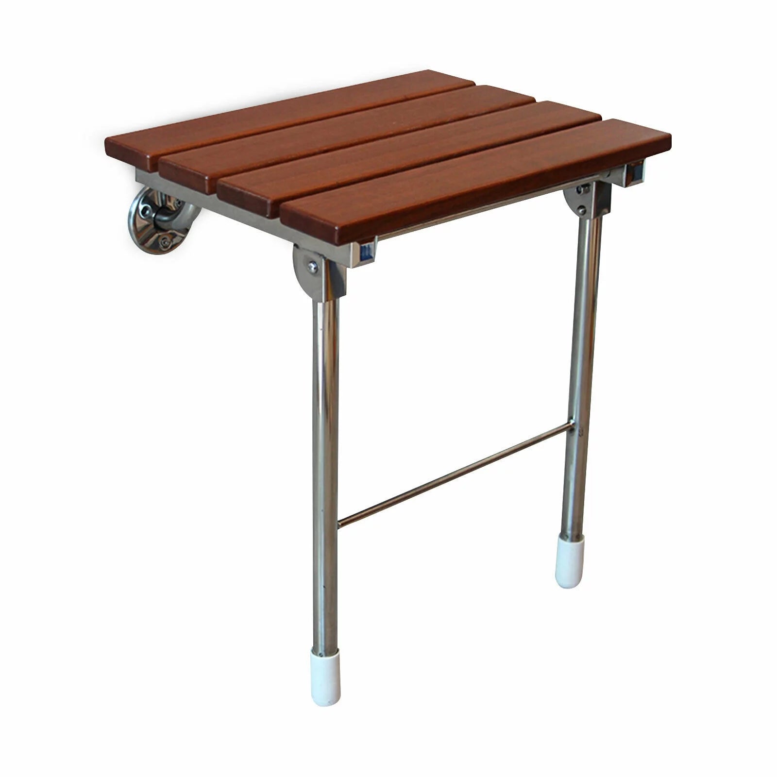 Folding Shower Seat Wall Mounted Wood Bathroom Bench R850