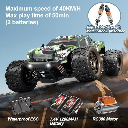 1:18 4WD Off-Road RC Truck with 2 Rechargeable Batteries H609728