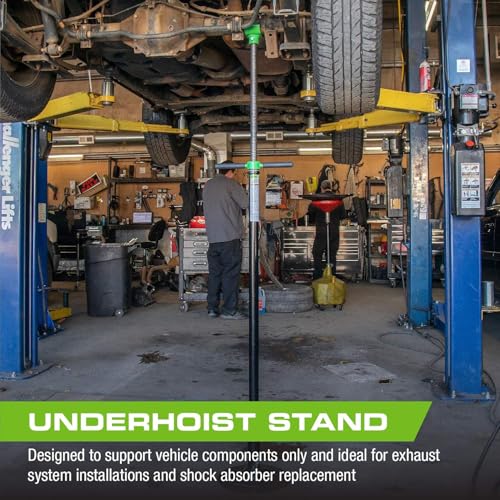 1,500 lb Adjustable Height Heavy-Duty Steel Underhoist Support Stand R80532