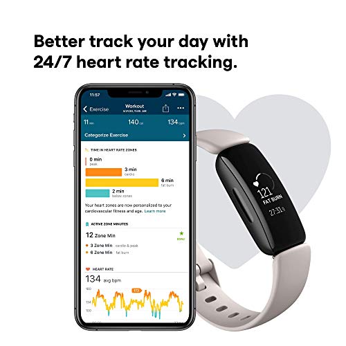Black/White Health & Fitness Tracker with Heart Rate T431763