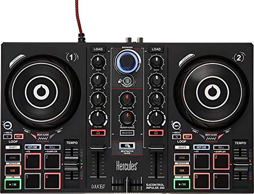 DJ controller with USB, 2 tracks, 8 pads, sound card F14788