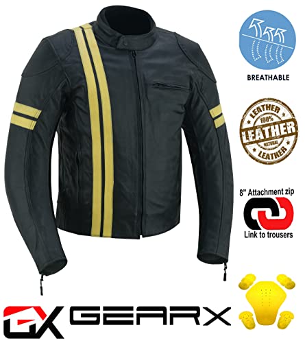 Leather Motorbike Motorcycle Jacket J417013