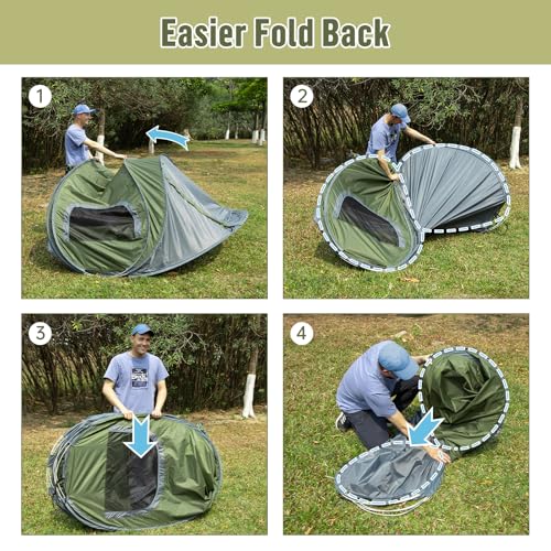 2 Person Waterproof Instant Pop-up Camping Tent O4328