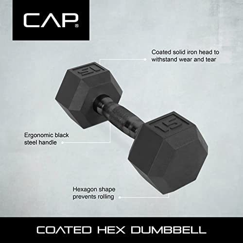 50 lbs Coated Dumbbell Set S377