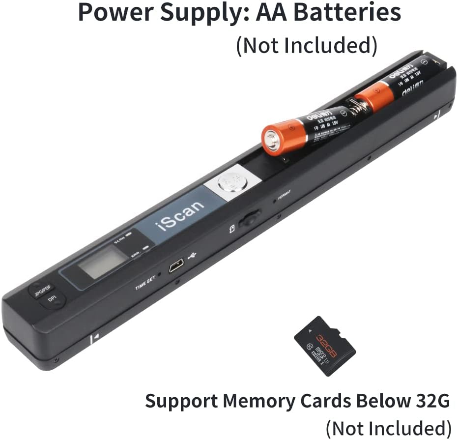 Handheld Document Scanner 900 DPI A4 T265