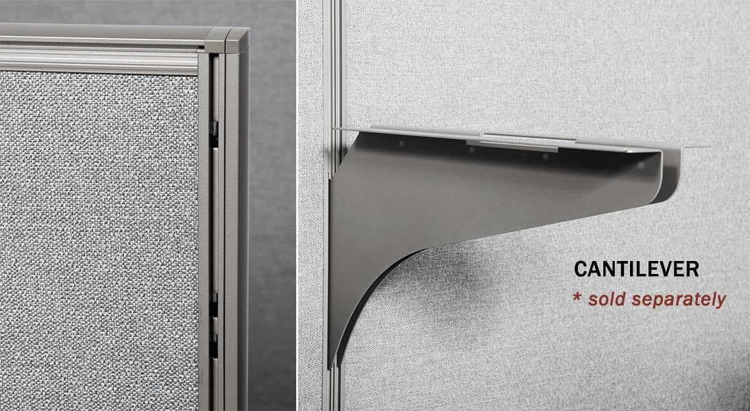 Office Cubicle Double 4 Stations 60D x 96W x 72H Office Partition Wall Room Divider V828