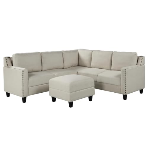 Studded Upholstered Sofa 2 Piece Set R356508