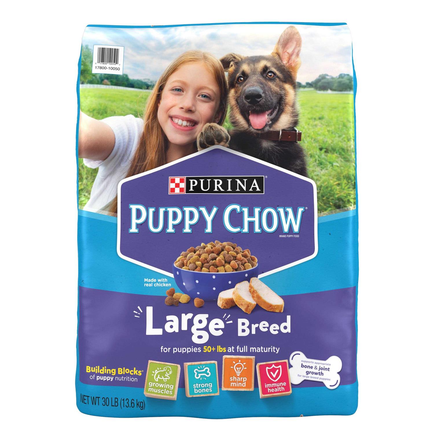 Large Breed Dry Puppy Food with Real Chicken H260