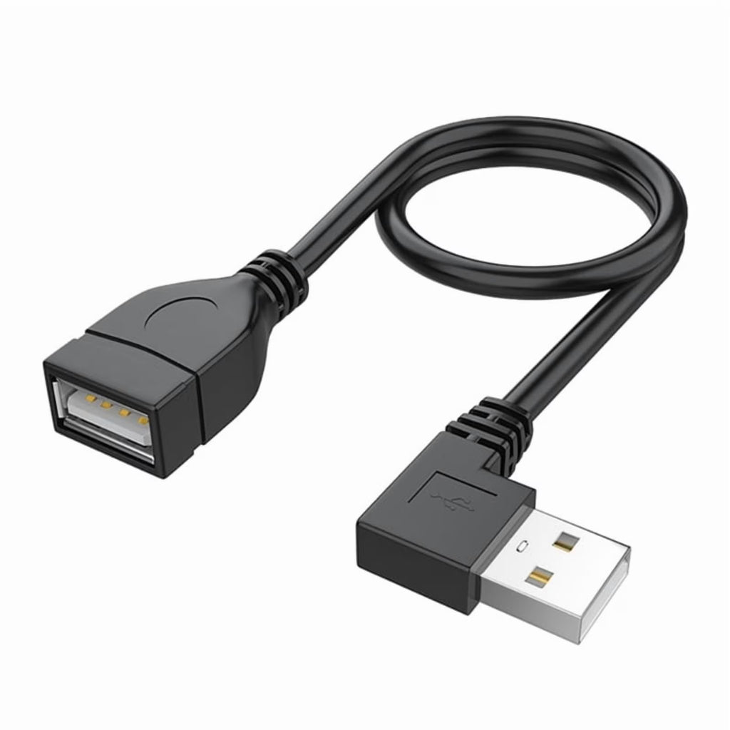 USB 2.0 Extension Cable Male to Female 90 Degree Angled B894