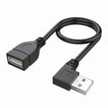 USB 2.0 Extension Cable Male to Female 90 Degree Angled B894