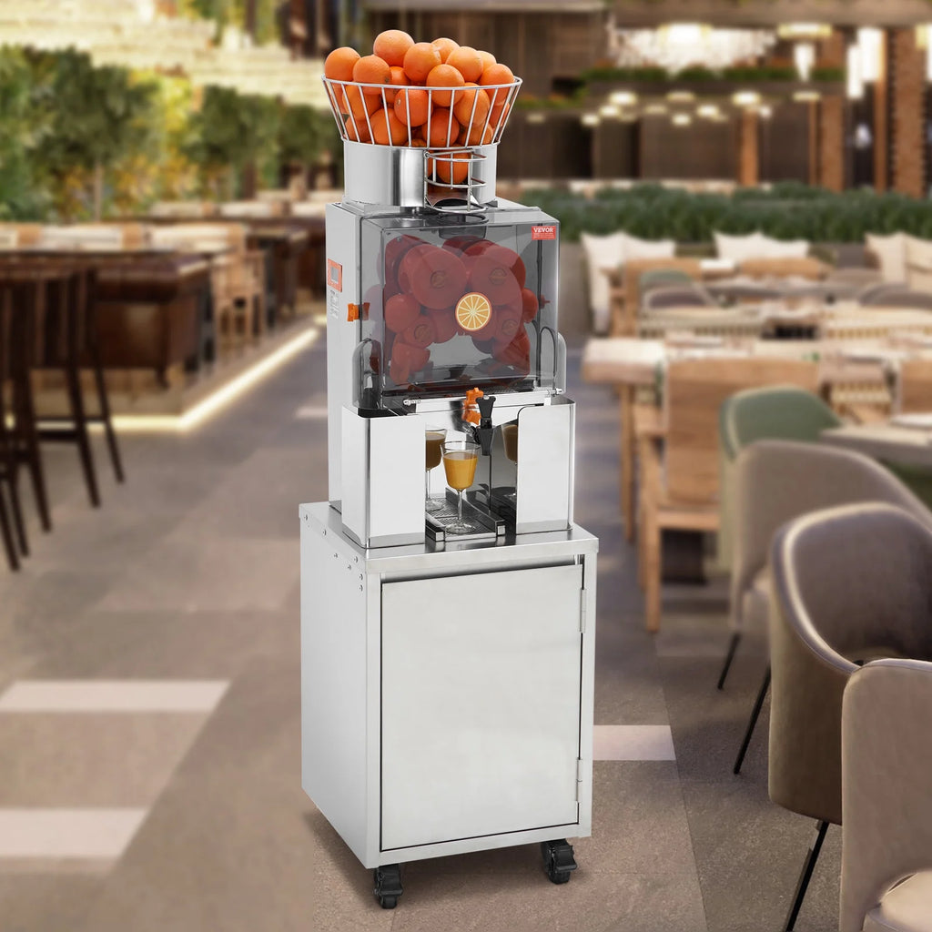 120W Commercial Orange Juicer Machine Automatic Juice Squeezer Extractor H584755