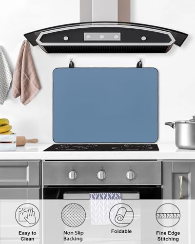 Pure Black Solid Color Stove Top Cover Z434
