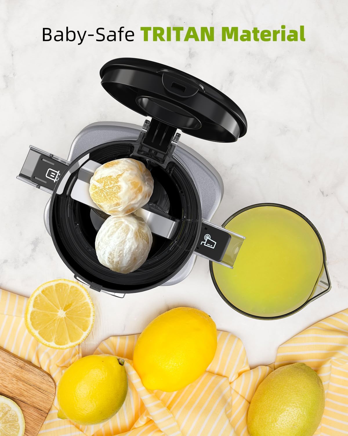 Cold Press Masticating Juicer with Large Feed Chute H10086