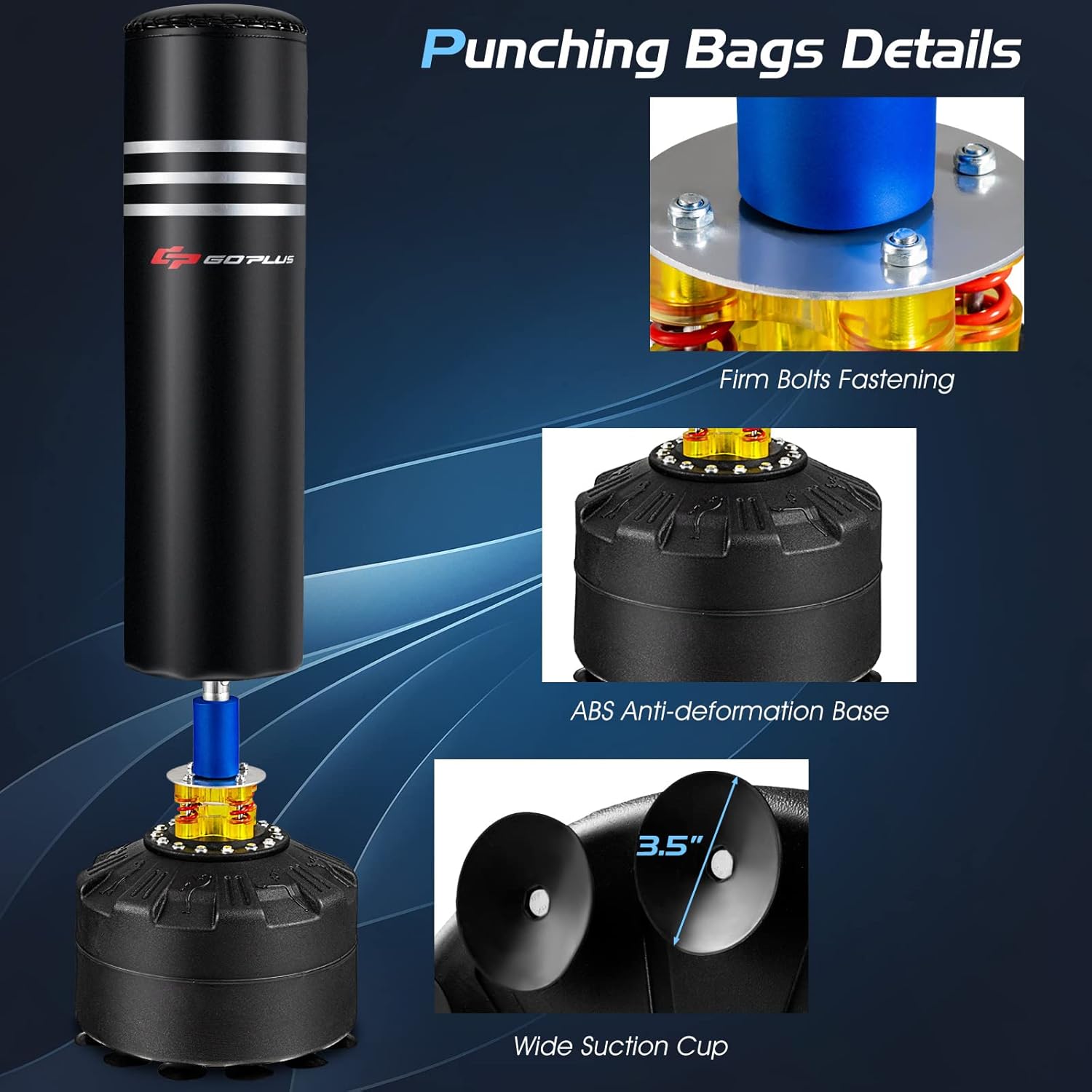 220LBS Heavy Punching Bag with Stand W7082