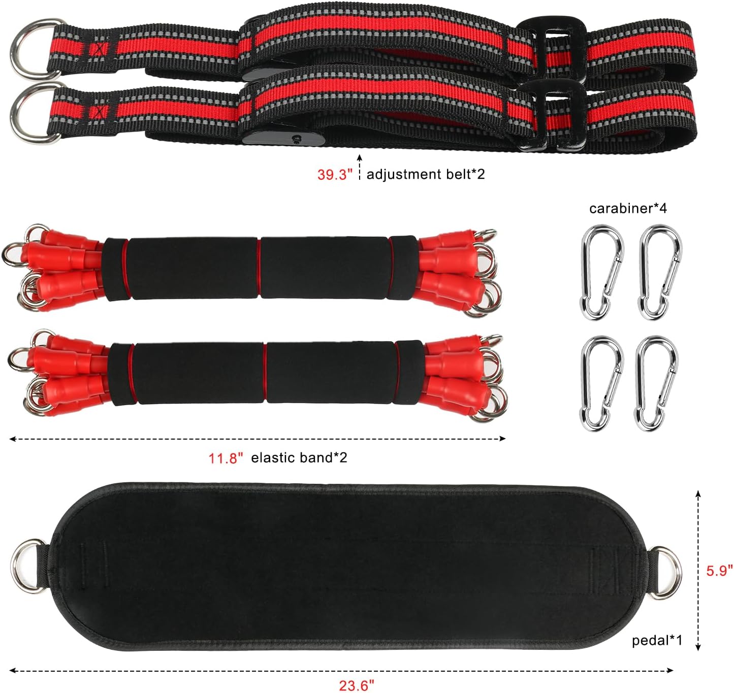 660LBS Heavy Duty Pull-up Assist Band Set with Fabric Rest C478630