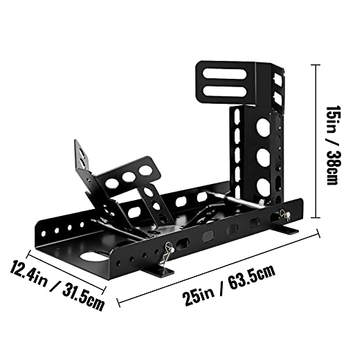 Motorcycle Front Tire Chock, 3000 lbs Weight Capacity, High-Grade Steel Wheel Trailer Stand G822