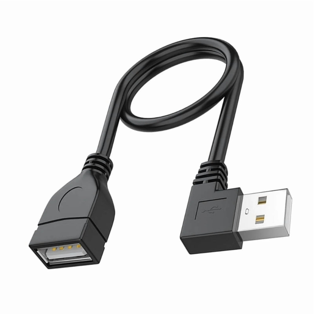 USB 2.0 Extension Cable Male to Female 90 Degree Angled B894