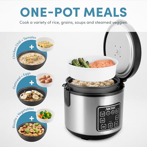 4-Cup Rice Cooker with Stainless Steel Exterior A6945