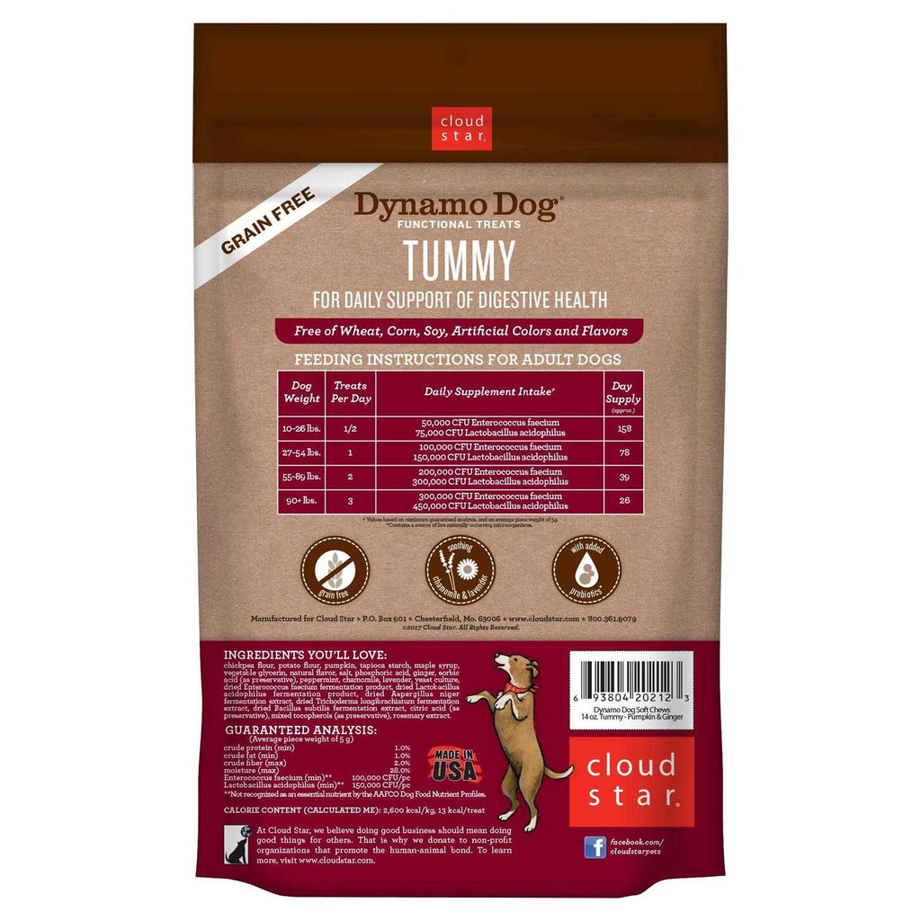 Dynamo Dog Pumpkin & Ginger Tummy Treats D89192