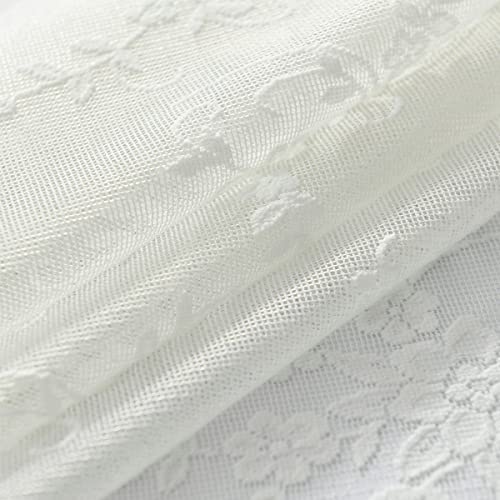 Scalloped Lace Sheer Curtains 2 Panels J723466