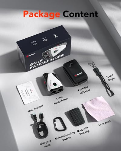1200 Yards Laser Range Finder with Slope, 7X Magnification, Rechargeable G76654