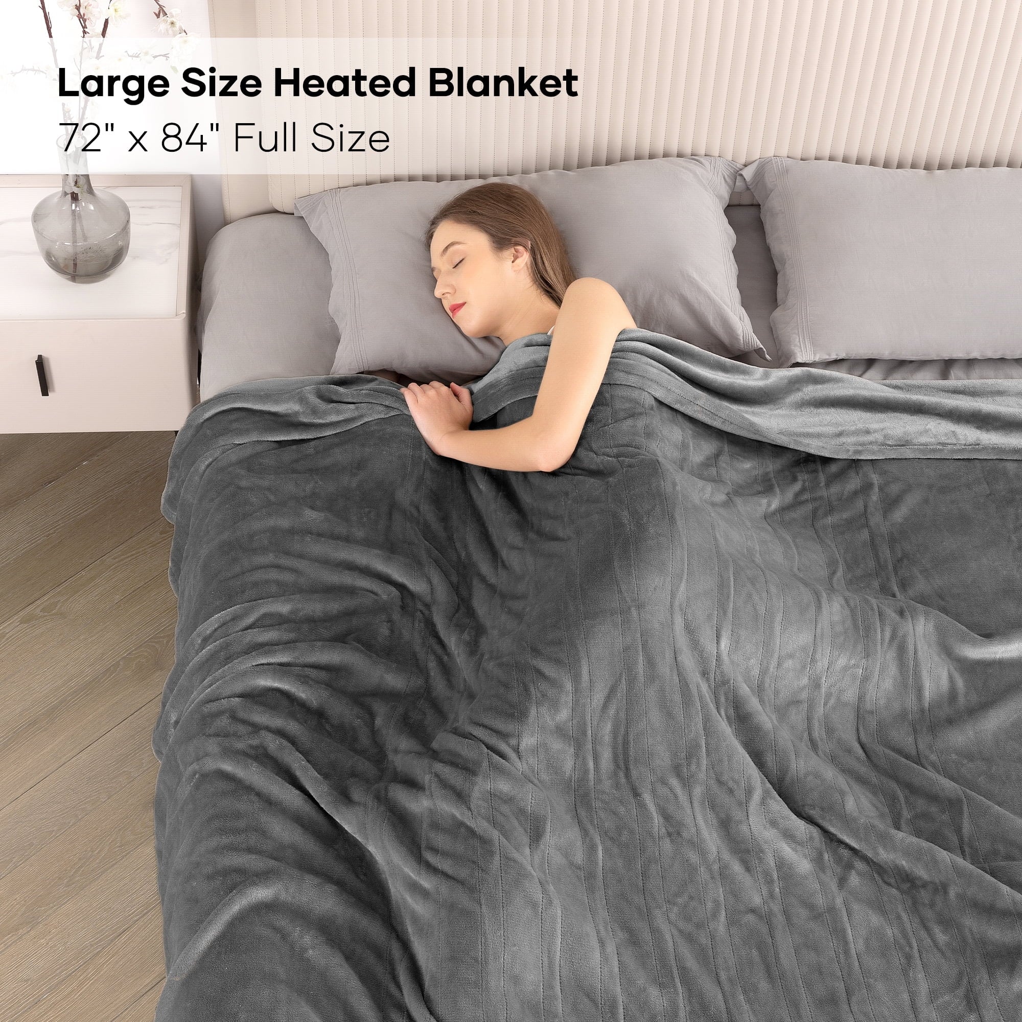 Gray Full Size Electric Blanket R45148