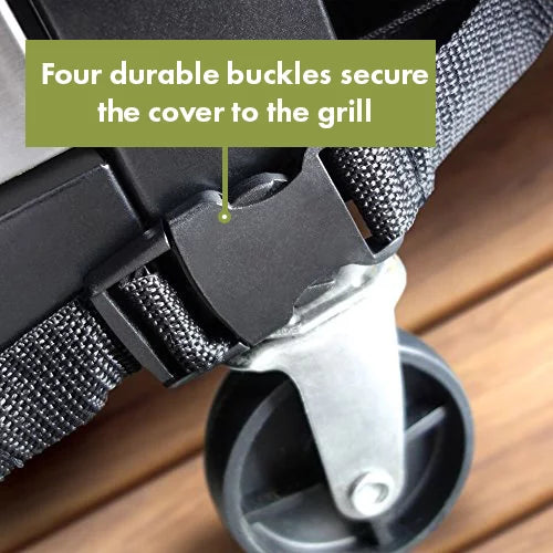 Black Heavy-Duty Rectangular Grill Cover I21342