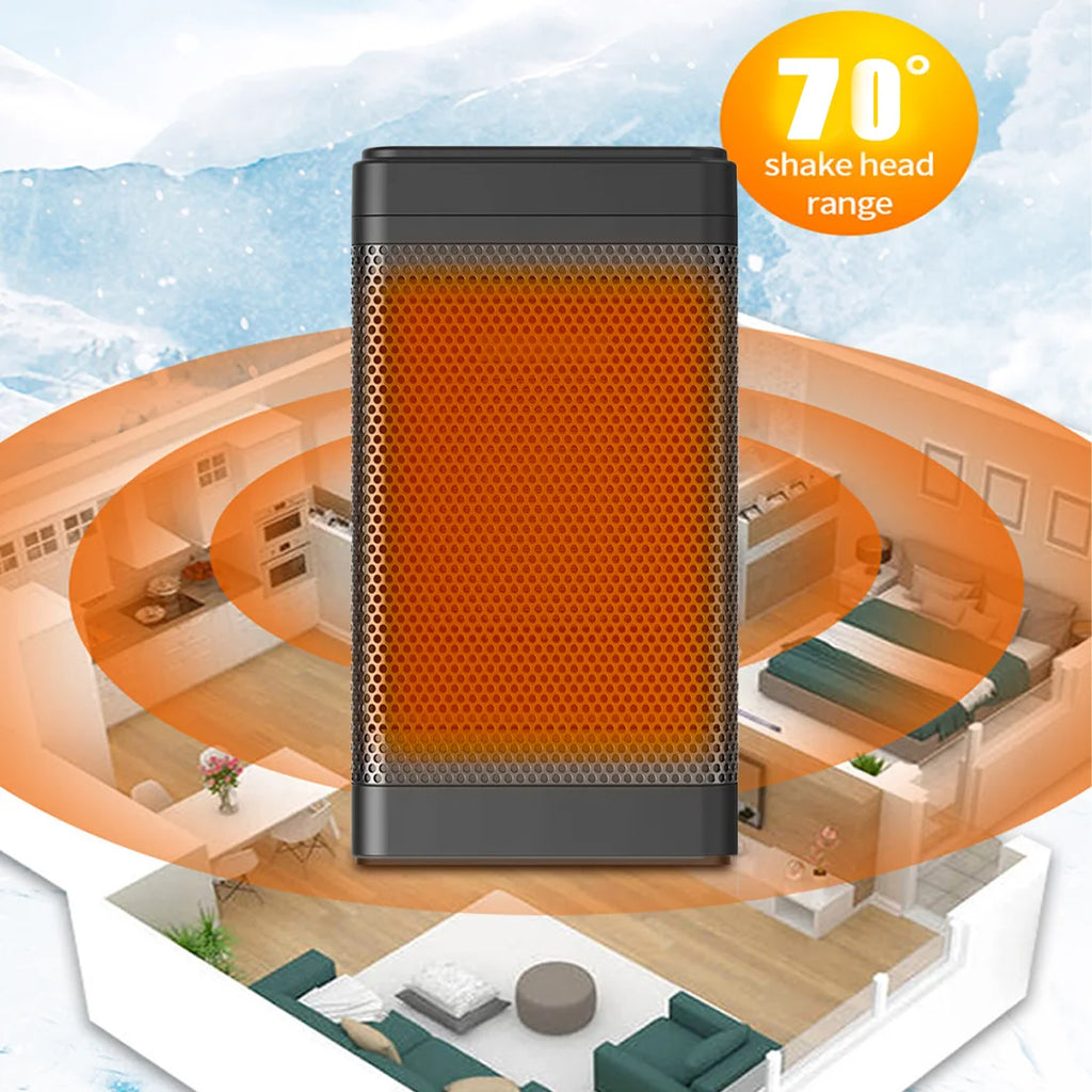 1500W Portable Electric Heater with Thermostat, Timer and Remote A3621