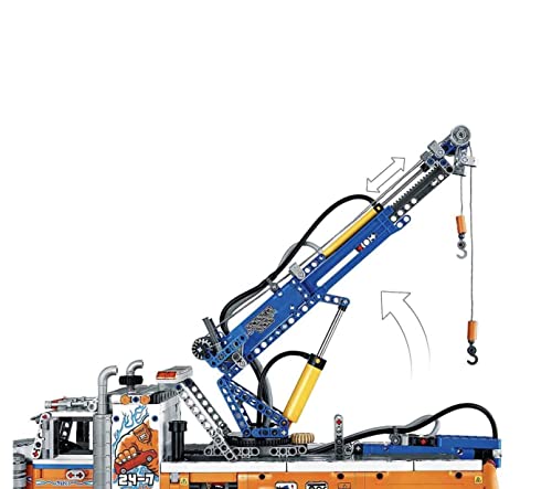 Heavy-Duty Tow Truck with Crane Toy F8068