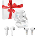 Rechargeable Noise Cancelling Hearing Amplifiers with Portable Charging Case (White) B6170