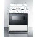 30 inch wide electric coil top range in white with black door F857800