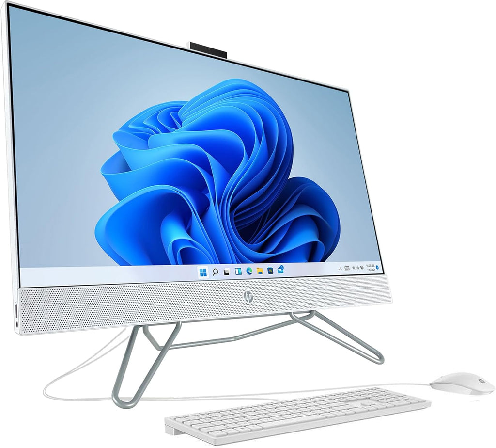 27" Full HD Touchscreen All-in-One Desktop Computer, AMD Ryzen 7 5700U 8-Core, 64GB DDR4 RAM, 512GB NVMe SSD + 1TB HDD, AMD Radeon Graphics, Windows 11 Pro H8577