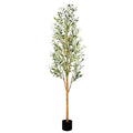 6FT Tall Artificial Olive Tree Faux Silk Potted Plants F272