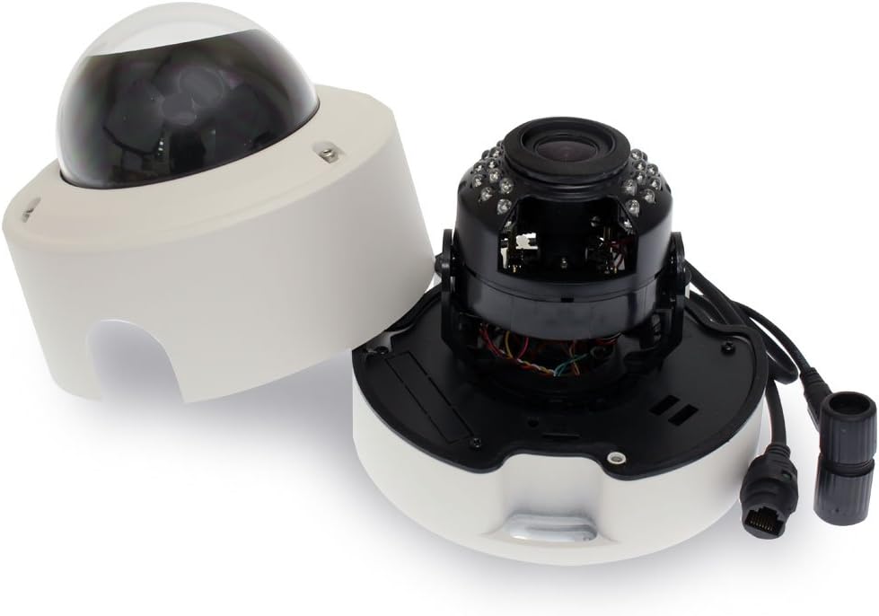5 Megapixel H.265 HD 1920P Outdoor Indoor PoE Security IP Camera with 2.8-12mm Varifocal Zoom Len T65338