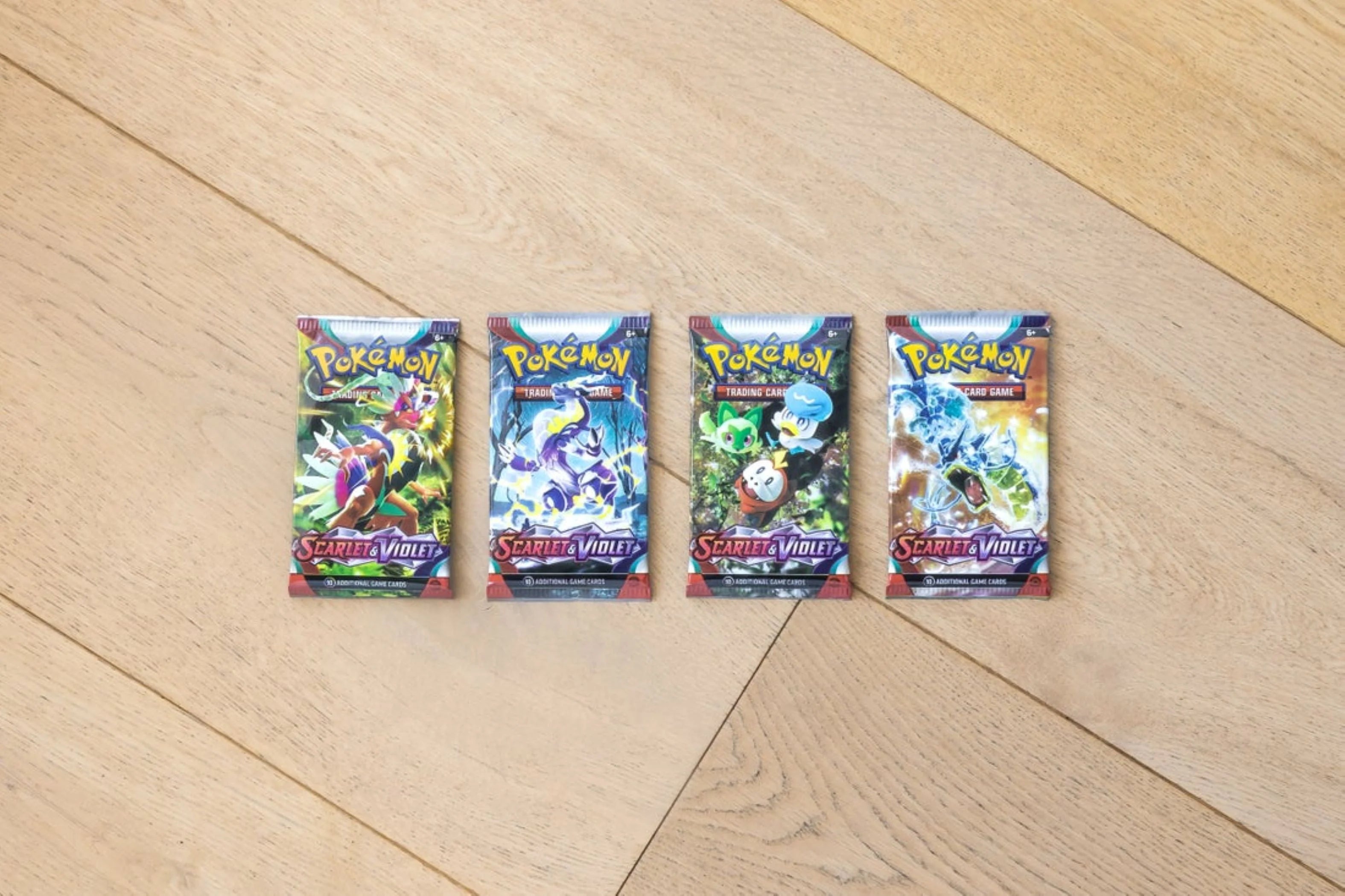 6 Booster Packs Pokemon Trading Card Game Bundle I802