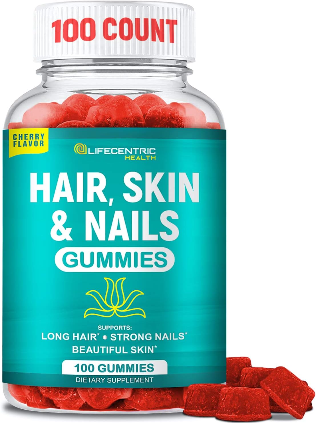 Hair Skin and Nails Gummies with Biotin 5000mcg O127884