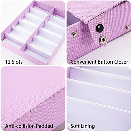 Sunglasses Organizer Storage Eyeglasses Holder Case Box with Lid F7904