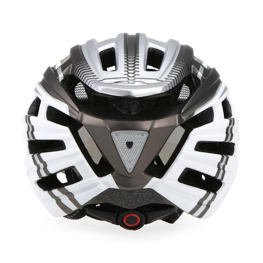 Mountain Bike Helmet with Back Light, Detachable Visor S818505