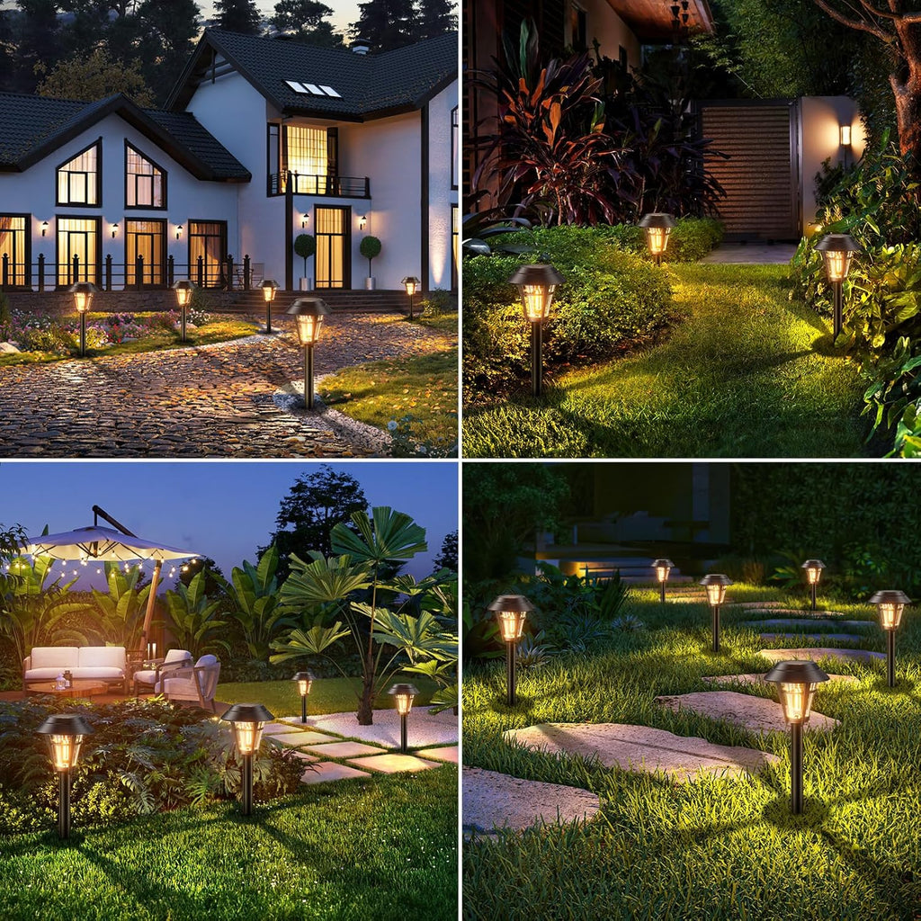 10 Pack Solar Pathway Lights U499