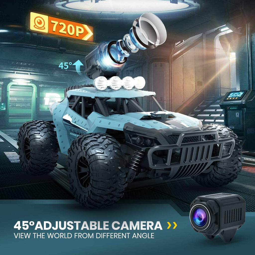 1/16 Scale Remote Control Car with 720P HD FPV Camera and 2 Batteries R98627
