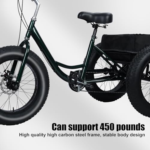 20 Inch 3 Wheeled Fat Tire Drift Trike with Double Disc Brake J89079