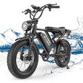 Electric Dirt Bike 750w 20" Full Suspension 48V 15.6AH Removable Battery 2 Seater Z21724