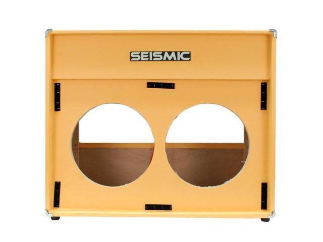 2x12 Empty Guitar Speaker Cabinet Black W9275