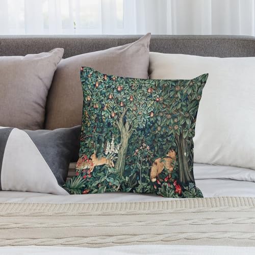 Set of 2 18x18 Inch Floral Throw Pillow Covers X799