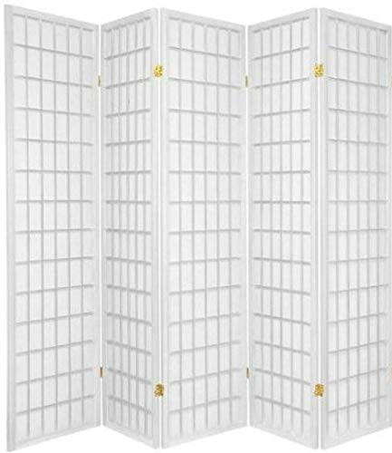 6 Panels Room Divider Privacy Screen Partition 71" Tall Cherry Finish 104" Wide F110184