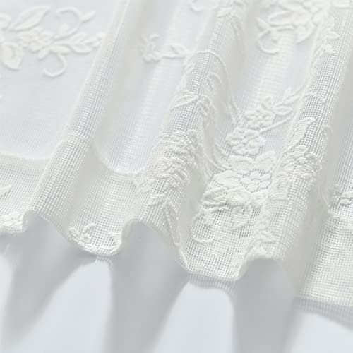 Scalloped Lace Sheer Curtains 2 Panels J723466