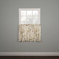 Printed Room Darkening Window Rod Pocket Pair Set with 2 Tiers - 2-Piece - 56x24 F6735