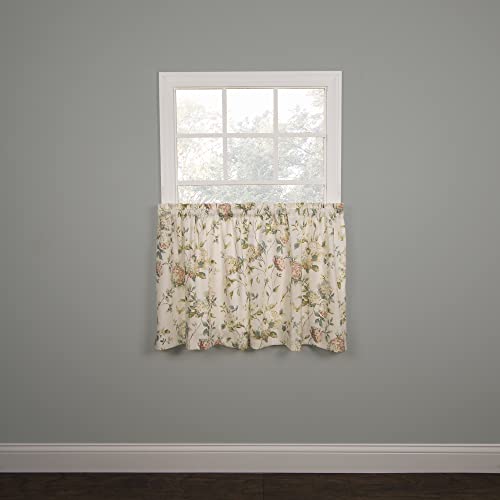 Printed Room Darkening Window Rod Pocket Pair Set with 2 Tiers - 2-Piece - 56x24 F6735